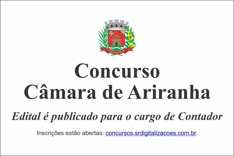 Câmara de Ariranha abre concurso para Contador