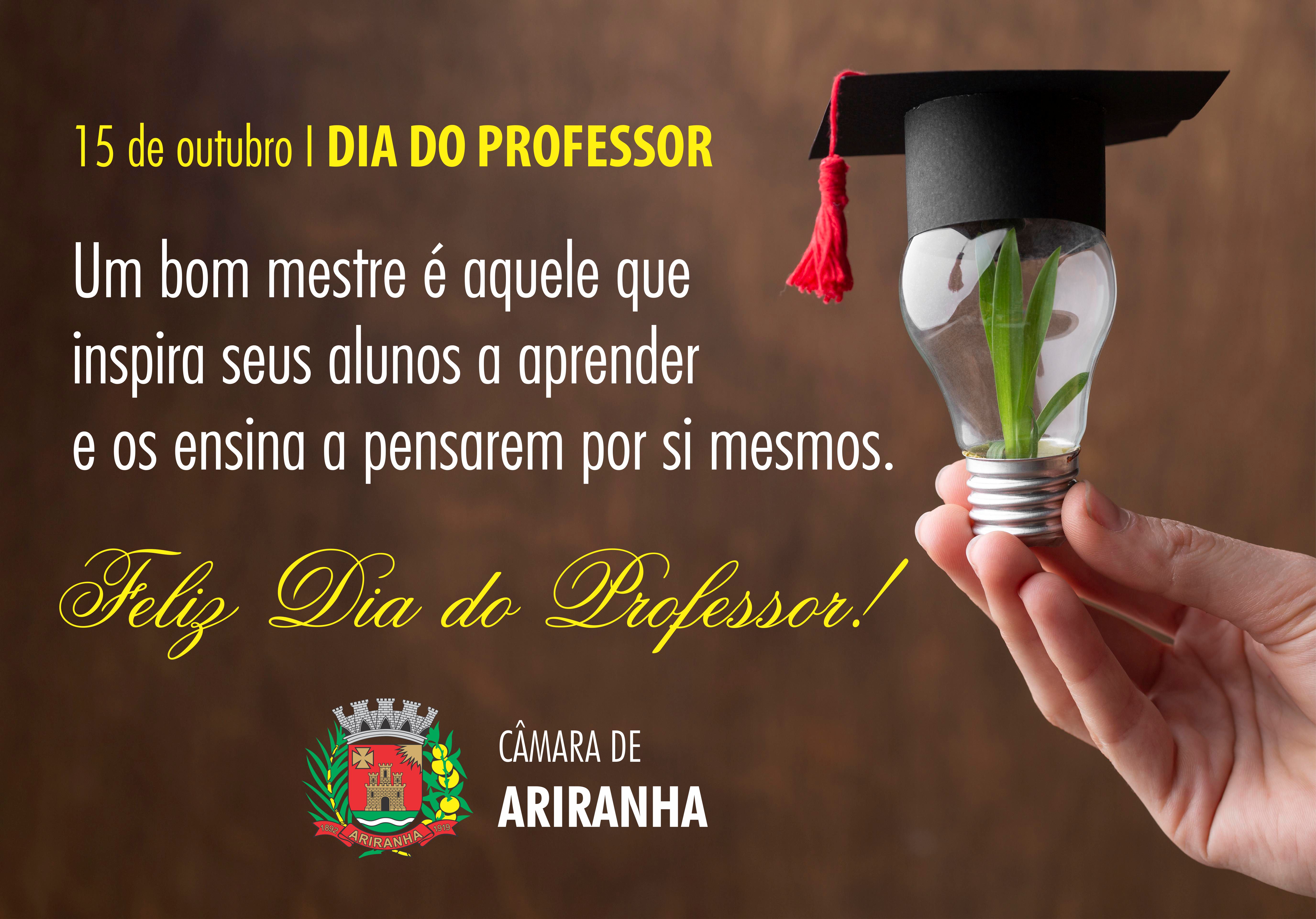 15 de outubro I DIA DO PROFESSOR