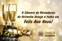 A Câmara de Vereadores deseja a todos um Feliz Ano Novo!