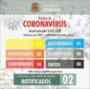 Boletim diário Corona Vírus (COVID-19) – 14/05/2020 Boletim diário Corona Vírus (COVID-19) – 14/05/2020
