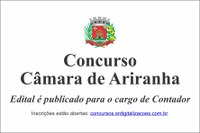 Câmara de Ariranha abre concurso para Contador