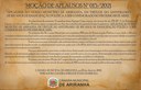 MOÇÃO DE APLAUSOS Nº 015/2021 MOÇÃO DE APLAUSOS Nº 015/2021