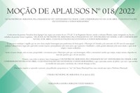 MOÇÃO DE APLAUSOS Nº 018/2022   “AO MUNICÍPIO DE ARIRANHA, PELA PASSAGEM DO 103º ANIVERSÁRIO DA CIDADE, A SER COMEMORADO NO DIA 10 DE ABRIL, CUJAS FELICITAÇÕES SÃO EXTENSIVAS A TODOS MORADORES.”  