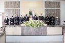 Prefeito, vice e vereadores de Ariranha tomam posse em cerimônia restrita na Câmara Prefeito, vice e vereadores de Ariranha tomam posse em cerimônia restrita na Câmara