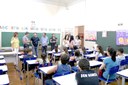 Vereadores visitam escolas no primeiro dia de aula, em Ariranha Vereadores visitam escolas no primeiro dia de aula, em Ariranha